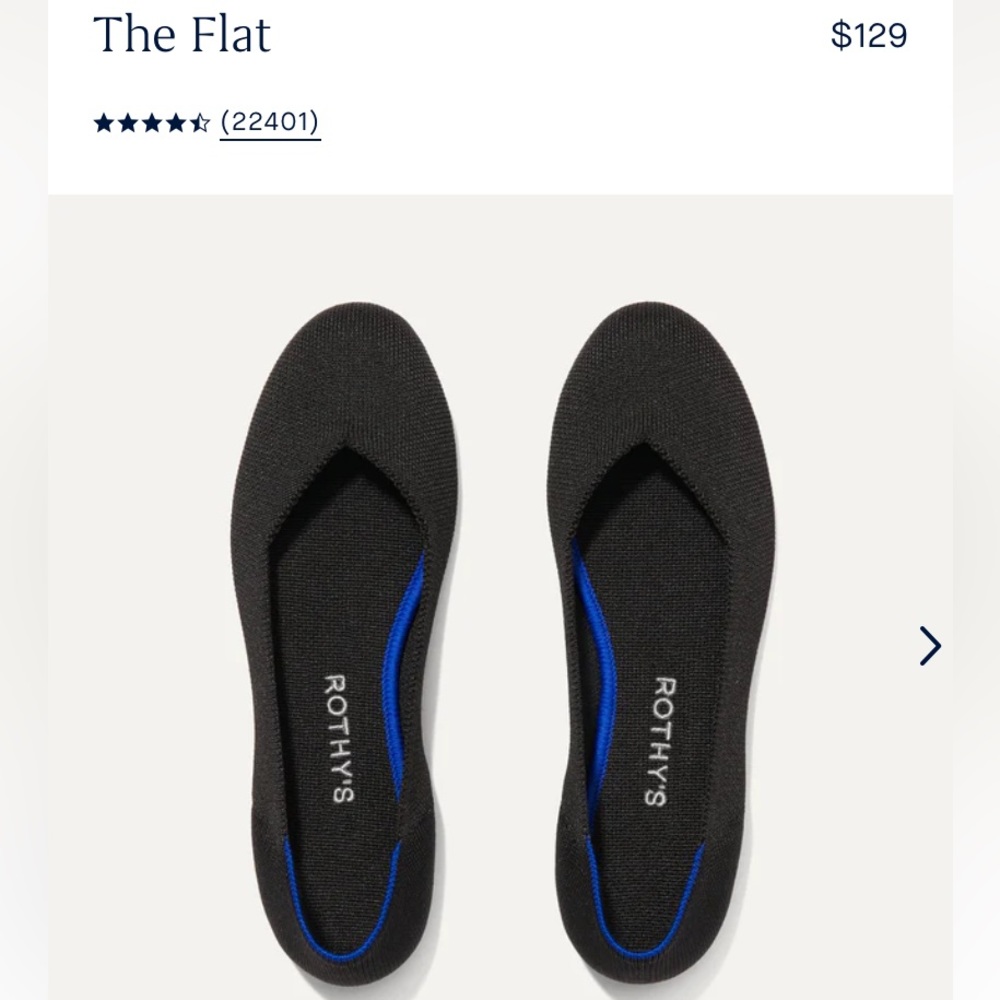 Rothy’s Black Flats